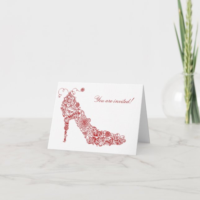 Chic Shoe ~ Greeting / Note Card (Front)