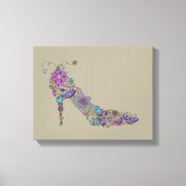 Chic Shoe - Wrapped Canvas (Front)