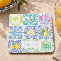 Chic Sicilian azulejo Amalfi Mediterranean tiles