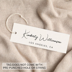 Chic Signature Script Label Hang Tag