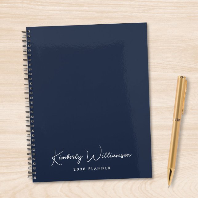 Chic Signature Script Monogram Blue Planner (Chic Signature Script Monogram Blue Planner)