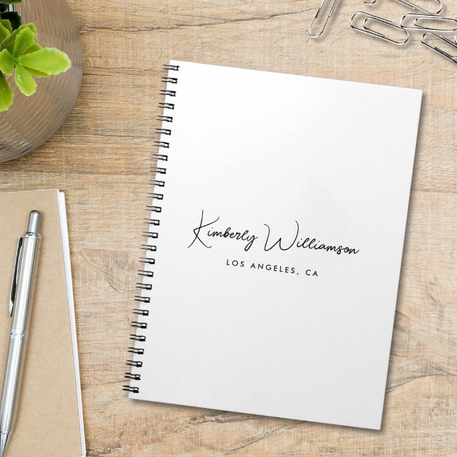 Chic Signature Script Monogram Business Notebook (Chic Signature Script Monogram Business Notebook)