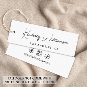 Chic Signature Script Personalised Hang Tag