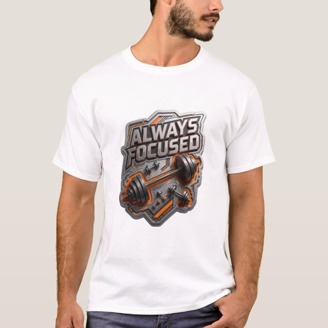 Chic Silver ALWAYS FOCUSED Statement Tee (Front)