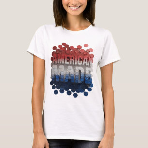Chic Silver AMERICAN MADE Graphic Design T-Shirt