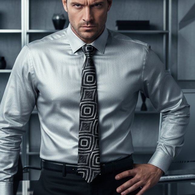 Chic silver and black sparkle wedding  tie (Creator Uploaded)