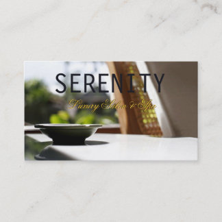 Chic Simple and Clean Spa Card