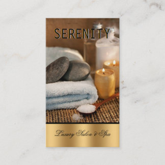Chic Simple and Clean Spa Card