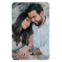 Chic + Simple Modern Save the Date Magnet