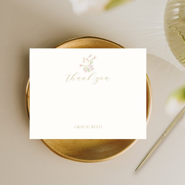Chic & Simple Wildflower Wedding Thank You (Creator Uploaded)