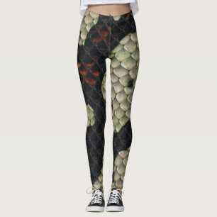 Chic Snake Skin Animal Pattern Leggings