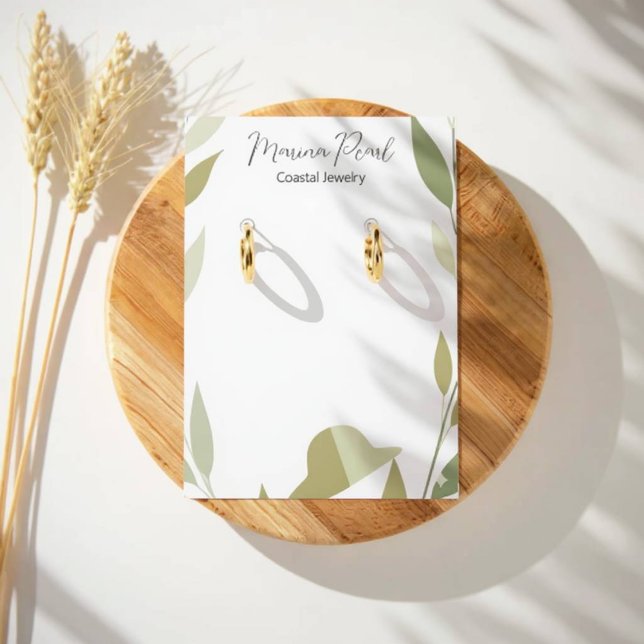 Chic Soft Foliage Hat Artwork Design Card (Hat Foliage Design)