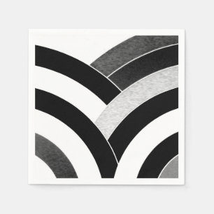 chic sophisticated modern chevrons napkin