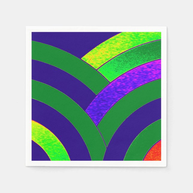 chic sophisticated modern chevrons napkin (Front)