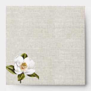 Chic Southern Magnolia Custom Wedding Envelopes