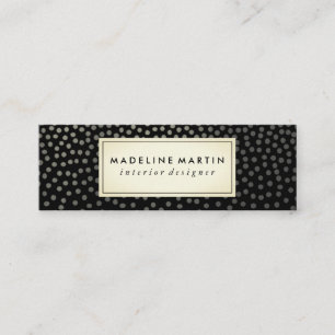 Chic Speckled Pattern Mini Business Card