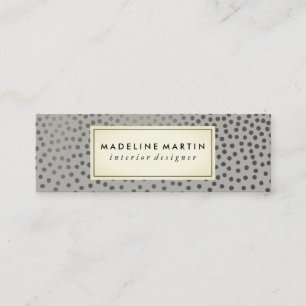 Chic Speckled Pattern Mini Business Card
