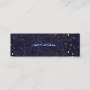 chic spotted texture pattern mini business card
