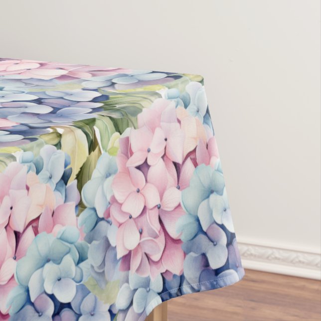 Chic Spring Colours Hydrangeas Tablecloth (In Situ)