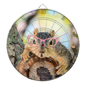 Chic squirrel dartboard