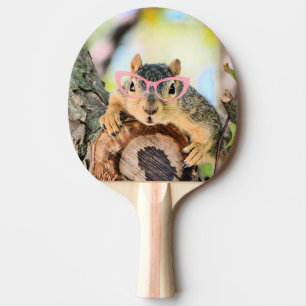 Chic squirrel ping pong paddle