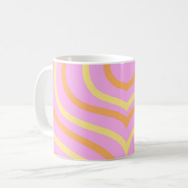 Chic Striped Coffee Mug (Front Left)