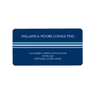 Chic Stripes Address Label