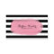 Chic Stripes Pink Black White Makeup Artist