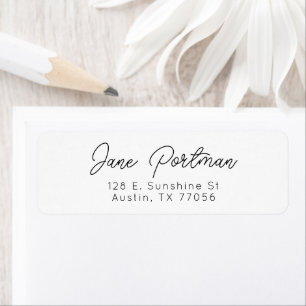 Chic Style   Signature Look   Return Address Label