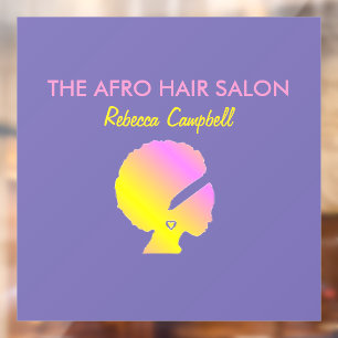 Chic stylish afro hair blue