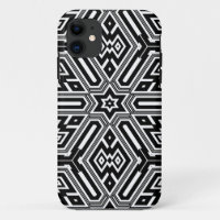 Chic Stylish Black White Modern Geometric