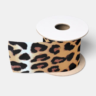 Chic Stylish Elegant Leopard Animal Print Satin Ribbon