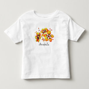 Chic Stylish Flowers in Whimsical Style Toddler T-Shirt