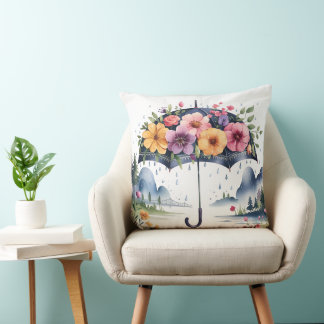 Chic & Stylish Home Decor Accent Floral Umbrella  Cushion