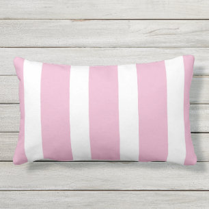 CHIC & STYLISH_MODERN PINK STRIPES PATTERN LUMBAR CUSHION
