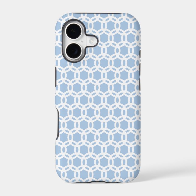 Chic Stylish Retro Pattern Placid Blue (Back)