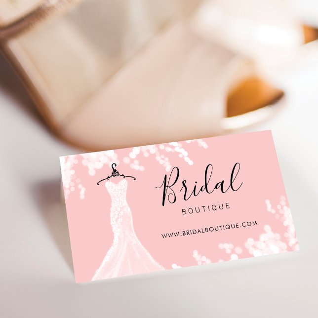 Chic & Stylish Wedding Dress Bridal Boutique Business Card (Creator Uploaded)