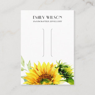 CHIC SUNFLOWER FALL AUTUMN HAIR CLIP DISPLAY CARD