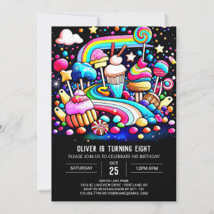 Chic Sweet Celebration Birthday Invitation