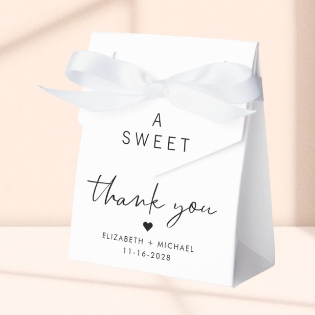 Chic Sweet Thank You Wedding Favour Box (Creator Uploaded)