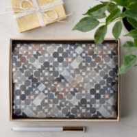 Chic Taupe Beige Grey Tan Brown Circles Pattern