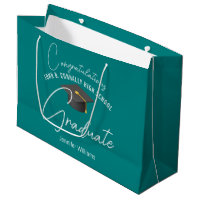 Chic Teal Graduate Customised Graduation Party
