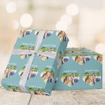 Chic Teal Hearts Couple Photo Romantic Custom Wrapping Paper<br><div class="desc">Chic custom teal couple photo wrapping paper with beautiful hearts filled with your favourite romantic photograph inside of each sweet heart. Show your love with this customisable gift wrap with white script. Order for your boyfriend,  girlfriend,  husband,  or wife.</div>