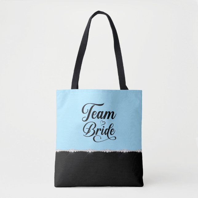 Chic Team Bride Tote Bag (Front)