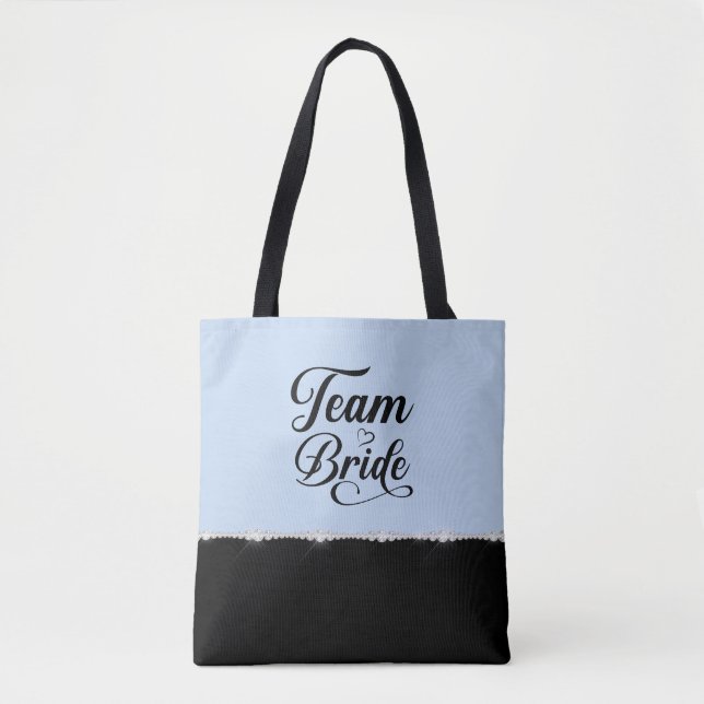 Chic Team Bride Tote Bag (Front)