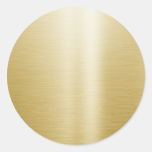 Chic Template Blank Your Custom Text Glamour Gold Classic Round Sticker