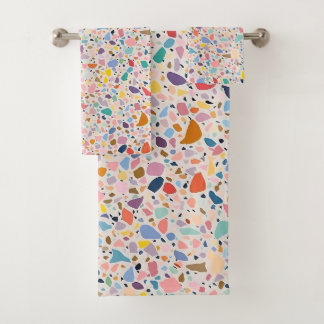 Chic Terrazzo Bath Towel
