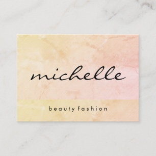 Chic Texture with Cursive Text Business Card