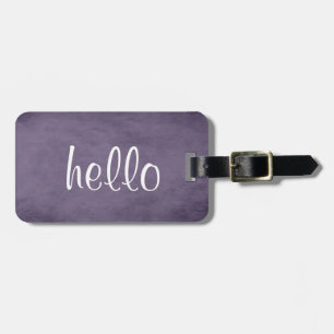 Chic Textured Purple Luggage Tag