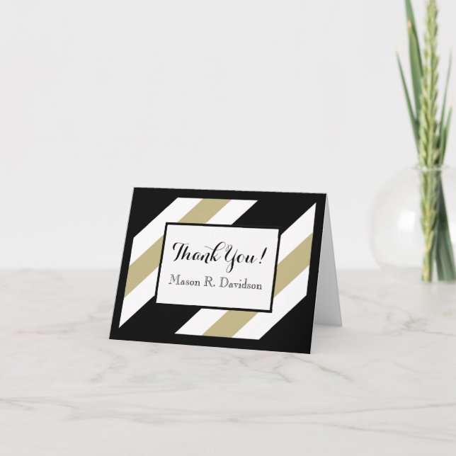 CHIC THANK YOU NOTE_WHITE/BLACK/506 KHAKI CARD (Front)